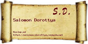 Salomon Dorottya névjegykártya