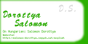 dorottya salomon business card